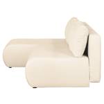 Hoekbank Rio Maria (met slaapfunctie) st structuurstof - Licht beige - Longchair vooraanzicht links