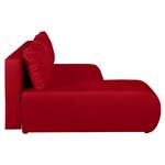 Ecksofa Rio Maria (mit Schlaffunktion) S Strukturstoff - Rot - Longchair davorstehend links