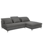 Ecksofa Rockford II Webstoff Webstoff - Grau - Longchair davorstehend rechts