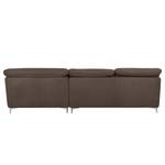 Ecksofa Rockford II Webstoff Muskat - Longchair davorstehend rechts