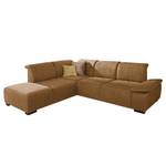 Ecksofa Rockville Microfaser Nougat - Longchair davorstehend links