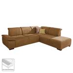 Ecksofa Rockville Microfaser Nougat - Longchair davorstehend rechts