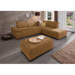 Ecksofa Rockville Microfaser Nougat - Longchair davorstehend rechts