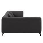 Ecksofa Rosewood Webstoff Dunkelgrau - Ottomane davorstehend links - Ohne Hocker