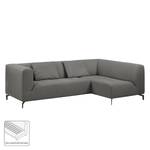 Ecksofa Rosewood Webstoff Rauchgrau - Ottomane davorstehend rechts - Ohne Hocker