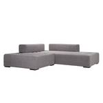 Modulares Sofa Roxbury I Webstoff Stoff Kiara: Grau - Breite: 220 cm