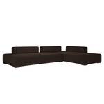 Modulares Sofa Roxbury II Webstoff Stoff Kiara: Schwarz-Braun - 300 x 64 cm