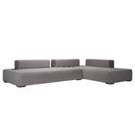 Modulares Sofa Roxbury II Webstoff Stoff Kiara: Grau - 330 x 64 cm