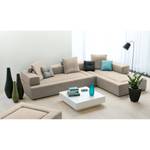 Modulares Sofa Roxbury II Webstoff Stoff Naya: Grau-Beige - 300 x 64 cm