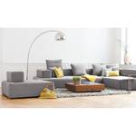 Modulares Sofa Roxbury IV Webstoff Stoff Kiara: Grau - 330 x 64 cm