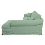 Ecksofa Saltum Webstoff Mint - Longchair davorstehend rechts