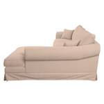 Ecksofa Saltum Webstoff Rosa - Longchair davorstehend rechts