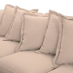 Ecksofa Saltum Webstoff Rosa - Longchair davorstehend links