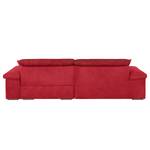 Ecksofa Sare II Microfaser / Strukturstoff Rot - Longchair davorstehend rechts - Keine Funktion