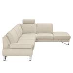 Ecksofa Silvano I Webstoff Webstoff - Beige - Longchair davorstehend rechts - Ohne Kopfstütze