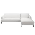 Canapé d'angle Sisto Blanc - Textile - 245 x 76 x 164 cm