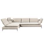 Ecksofa Smoky Bay Webstoff - Kaschmir - Longchair davorstehend links - Armlehne verstellbar