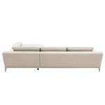 Ecksofa Smoky Bay Webstoff - Kaschmir - Longchair davorstehend rechts - Armlehne verstellbar