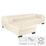 Ecksofa Soliera (mit Schlaffunktion) Echtleder - Beige - Longchair davorstehend links - Relaxfunktion