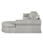 Ecksofa Summer Romance Webstoff Grau - Longchair davorstehend rechts