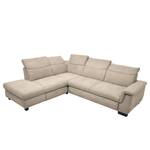 Ecksofa Sunny Corner Webstoff - Webstoff Cody: Beige - Ottomane davorstehend links - Ohne Schlaffunktion