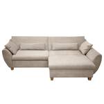 Ecksofa Sunspot Microfaser - Cappuccino - Longchair davorstehend rechts - Keine Funktion