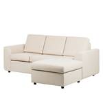 Ecksofa Sweet Stoff Beige - Ottomane links oder rechts montierbar