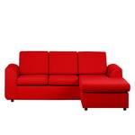 Ecksofa Sweet Stoff Rot - Ottomane links und rechts montierbar