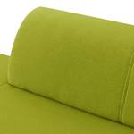 Canapé d'angle Sydney Tissu - Tissu Lotana : Vert - Méridienne longue à gauche (vue de face)