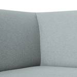 Canapé d'angle Sydney Tissu - Tissu Lotana : Gris clair - Méridienne longue à gauche (vue de face)