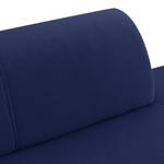 Ecksofa Sydney Webstoff Stoff Lotana: Blau - Ottomane davorstehend rechts