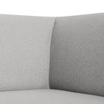 Canapé d'angle Sydney Tissu - Tissu Lotana : Gris - Méridienne longue à droite (vue de face)