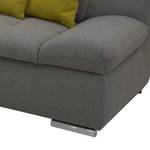 Ecksofa Tacoma Strukturstoff Cappuccino - Longchair davorstehend links