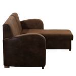 Ecksofa Tullow (mit Schlaffunktion) Antiklederoptik - Vintage Cognac - Longchair davorstehend rechts