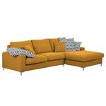 Ecksofa Vitinia Webstoff Gelb - Longchair davorstehend rechts