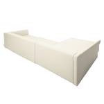 Hoekbank Wings Casual structuurstof - Beige - Longchair vooraanzicht links - 6 kussens