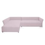 Ecksofa Wings Style (mit Schlaffunktion) - Webstoff - Lavendel - Longchair davorstehend links - Ohne Kissen