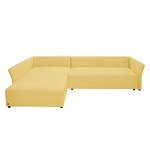 Ecksofa Wings Style (mit Schlaffunktion) - Webstoff - Maisgelb - Longchair davorstehend links - 1 Kissen