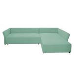 Ecksofa Wings Style (mit Schlaffunktion) - Webstoff - Mint - Longchair davorstehend rechts - Ohne Kissen