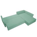 Ecksofa Wings Style (mit Schlaffunktion) - Webstoff - Mint - Longchair davorstehend rechts - Ohne Kissen