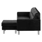 Ecksofa Zambia Kunstleder Schwarz Longchair beidseitig montierbar