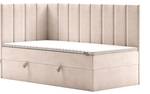 Jugendbett Boxspringbett Beti Creme - Breite: 90 cm - H2