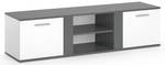 Buffet bas Novelli anthracite/blanc Anthracite