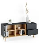 Commode Neptune anthracite/sonoma grande 134 x 61 cm