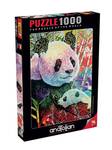 Regenbogenpanda 1000 Teile Puzzle