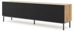 Tv lowboard RAVENNA B RTV200 4D Beige - Schwarz