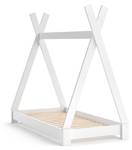 Lit cabane Tipi 140x70cm blanc Blanc - 148 x 137 x 77 cm