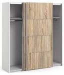 Kleiderschrank Veto B Braun - Weiß - Holz teilmassiv - 182 x 202 x 64 cm