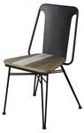 2er-Set Stühle mit Metallfuß Schwarz - Metall - 49 x 85 x 50 cm