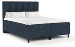 Premium Boxspringbett Anabelle Blau - Breite: 200 cm